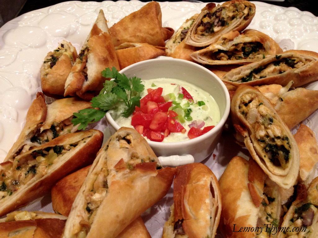 » Southwest Eggrolls with Avocado Dipping Sauce {Chili’s Style} Lemony