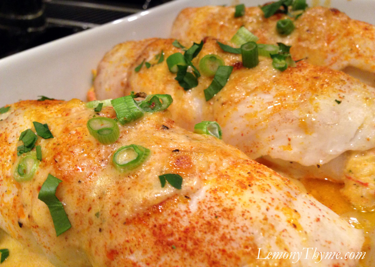 » Crab Stuffed Flounder {with Peri Peri Cream Sauce} Lemony Thyme