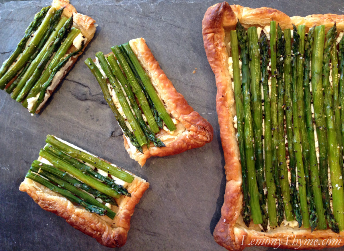 » Asparagus & Goat Cheese Tart Lemony Thyme