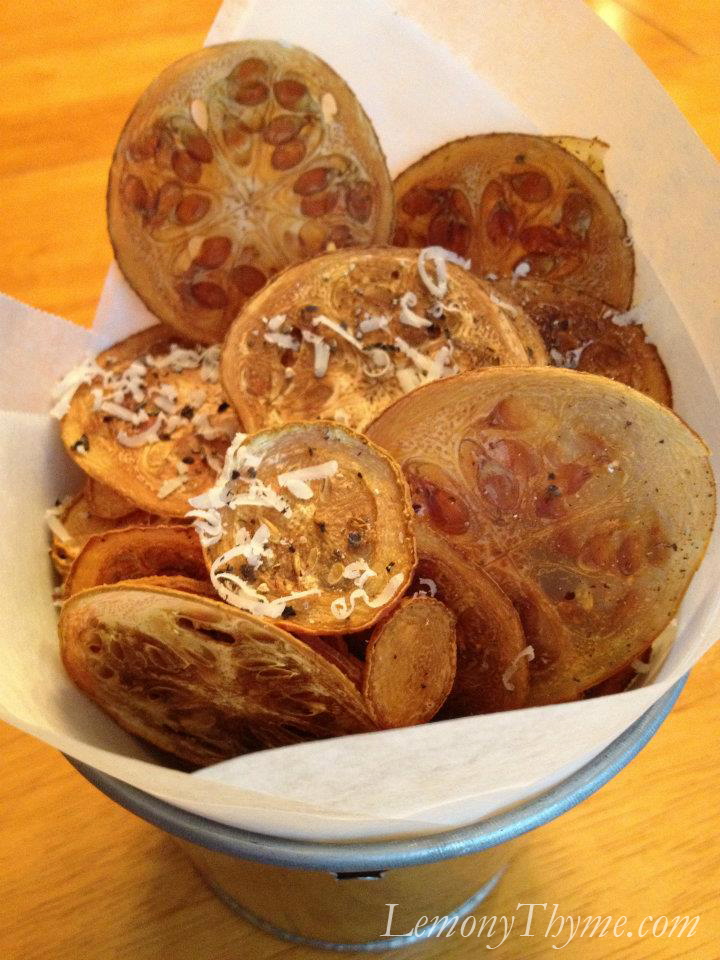 Summer Squash Baked Chips