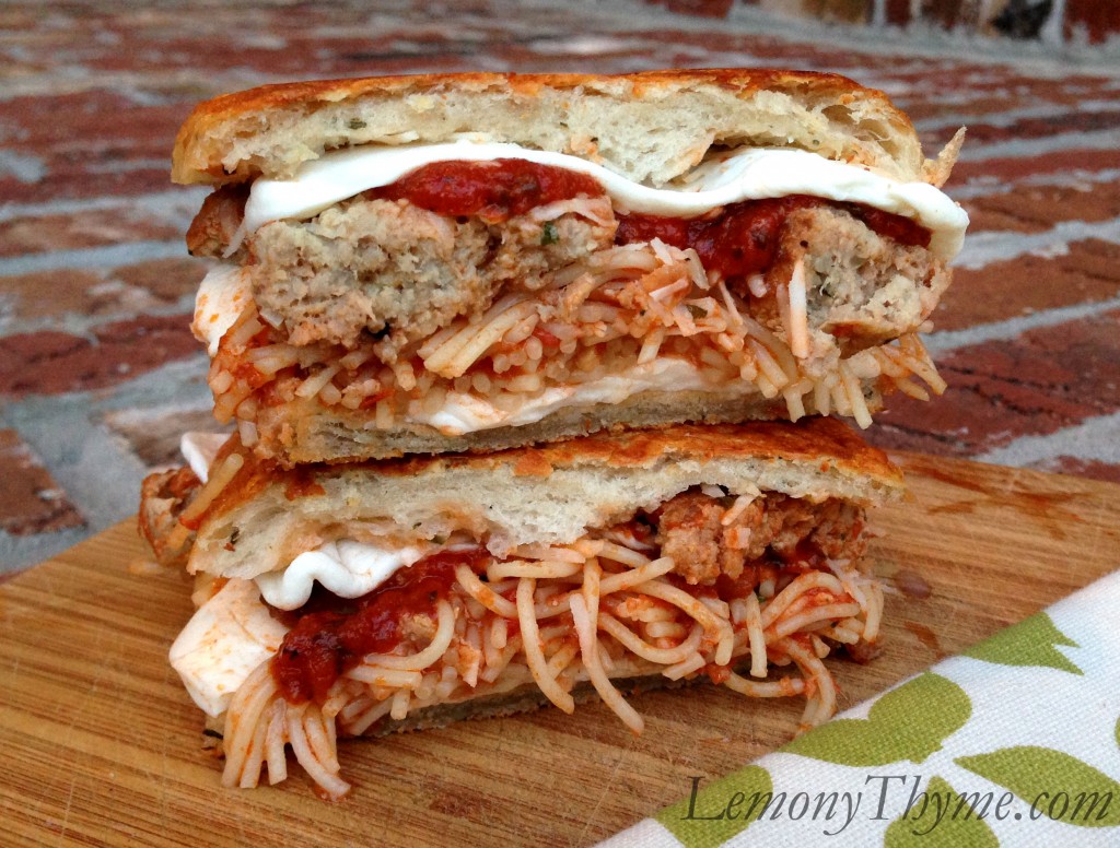 » Spaghetti & Meatball Grilled Cheese Sandwich Lemony Thyme