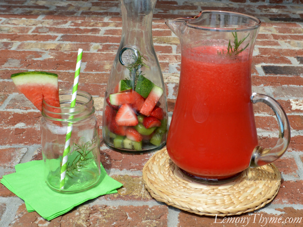 » Rosemary Watermelon Juice Lemony Thyme