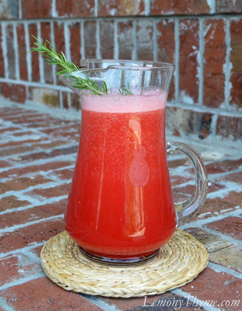 » Rosemary Watermelon Juice {Share the Love} Lemony Thyme