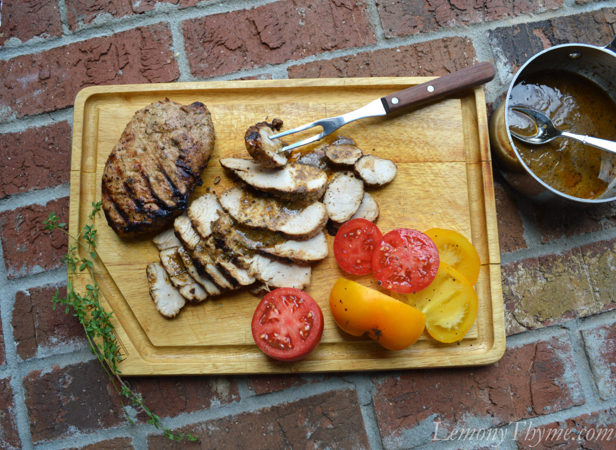 Marinated Turkey Tenderloin {with Benny Sauce} - Lemony Thyme