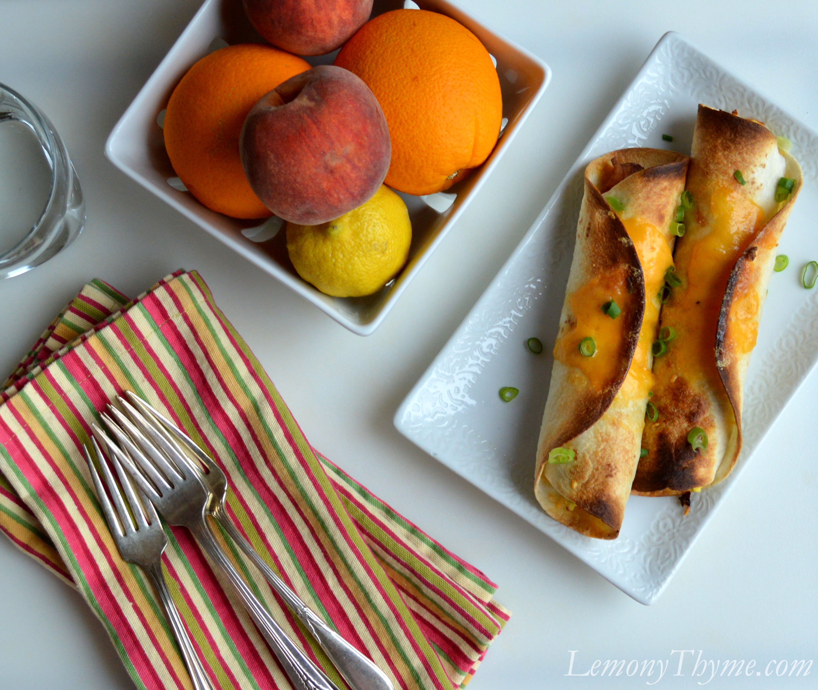 » Breakfast Taquitos {with Bacon, Egg, Cheese & Home Fries} Lemony Thyme