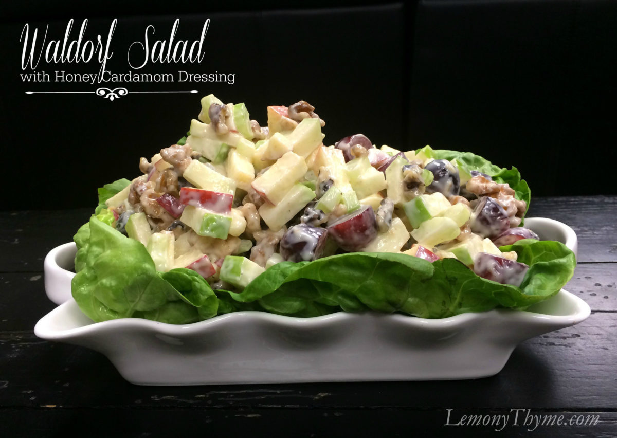 Waldorf Salad {with Honey-Cardamom Dressing}