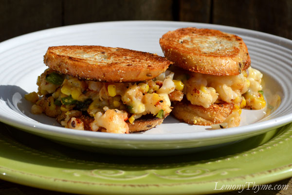 Roasted Lobster & Corn Cake Grilled Cheese Sandwich3