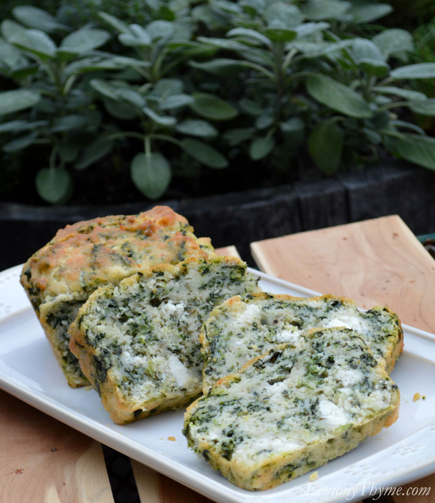» Spinach & Goat Cheese Quick Bread Lemony Thyme
