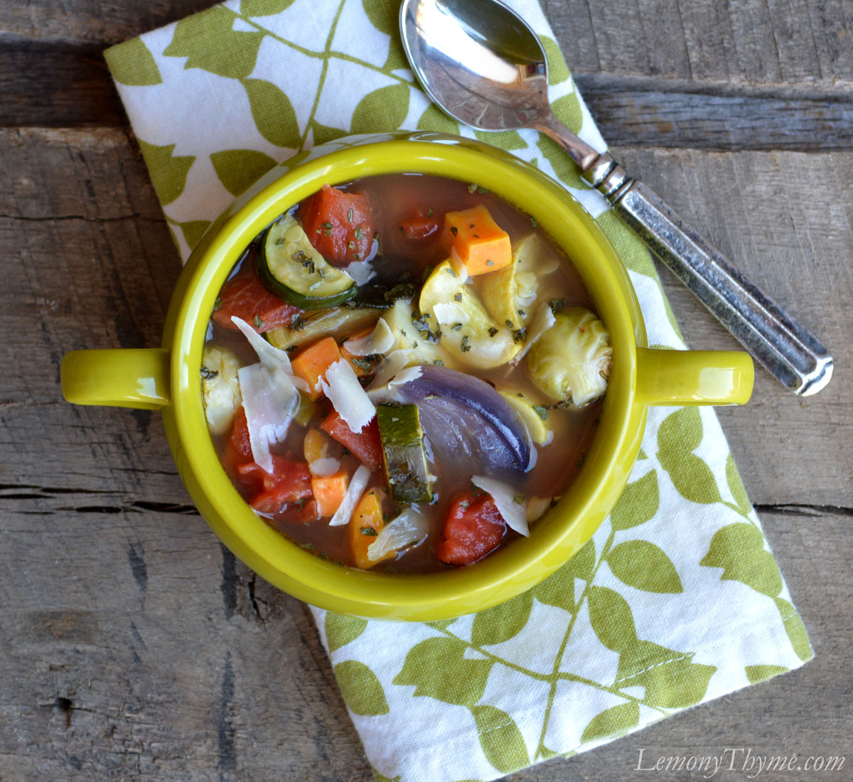 Parmesan & Herb Roasted Vegetable Soup Lemony Thyme
