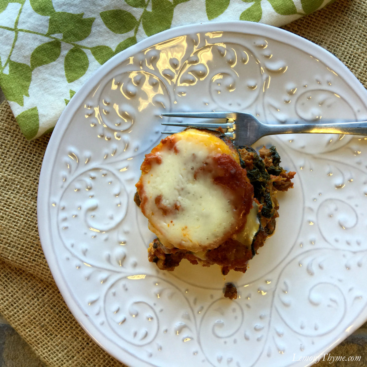Italian Sausage & Polenta Lasagna Lemony Thyme