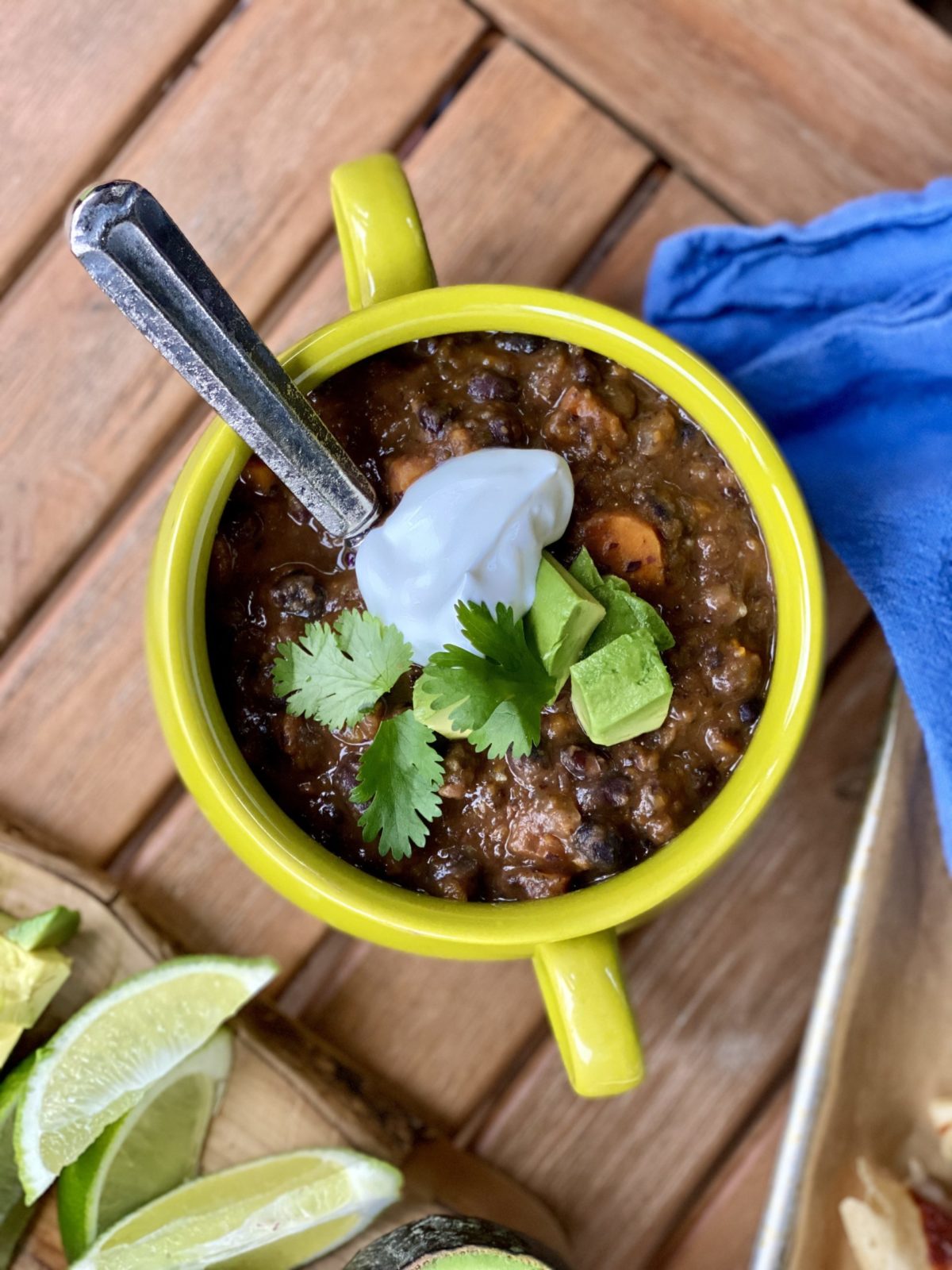 Vegetarian Black Bean Chili - Lemony Thyme