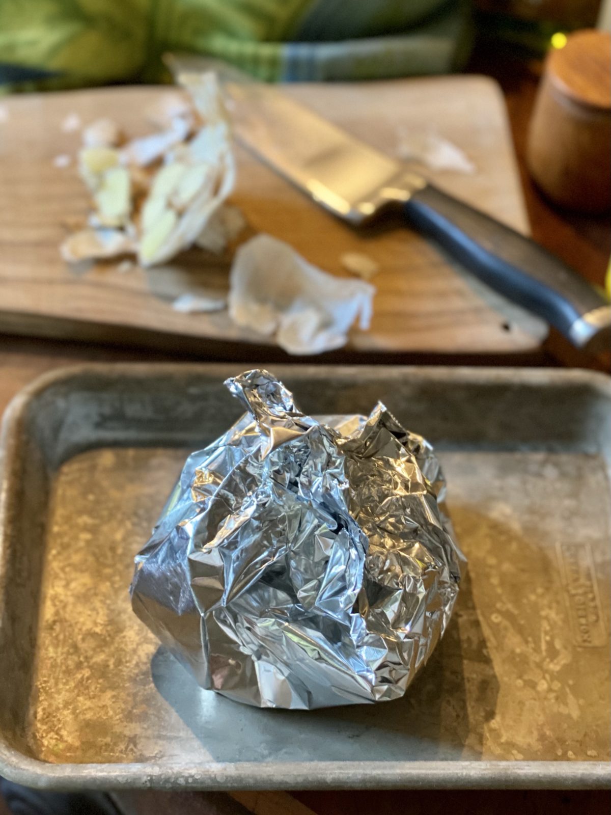 How to Oven Roast Garlic Lemony Thyme